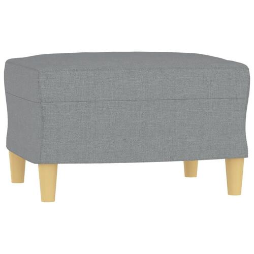 Sofasæt 4 dele med hynder stof lysegrå