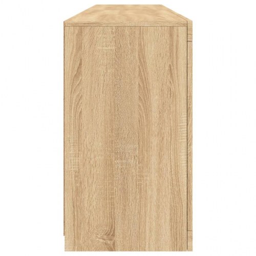 Skænk med LED-lys 164×37×67 cm - sonoma-eg