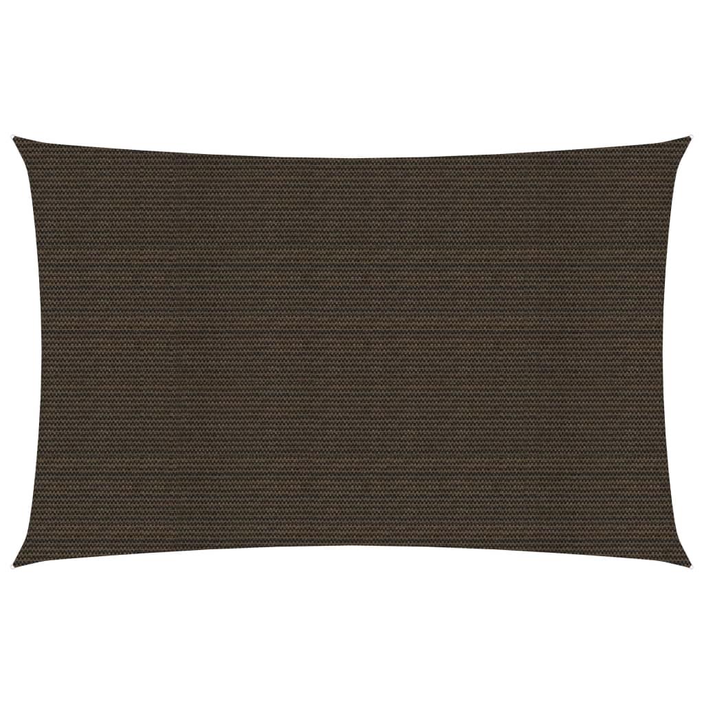 Solsejl 2X2,5 M 160 G/M² Hdpe Brun - 2 x 5 m