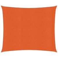 Solsejl 3x3 m 160 g/m² HDPE orange