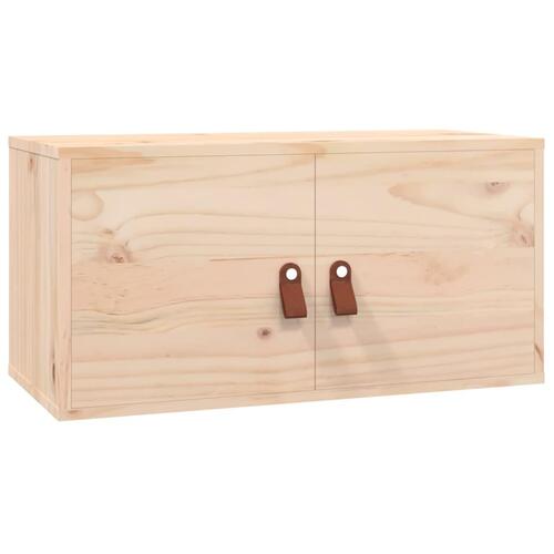 Vægskabe 2 stk. 60x30x30 cm massivt fyrretræ