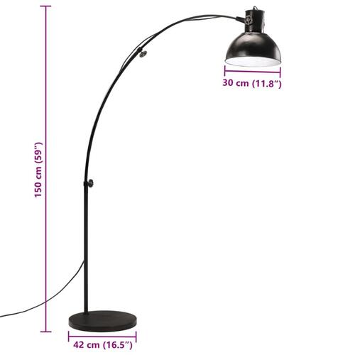 Gulvlampe 150 cm 25 W E27 sort