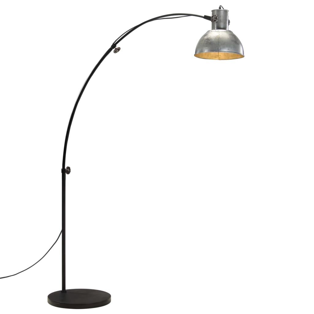 Gulvlampe 150 cm 25 W E27 vintagesølv