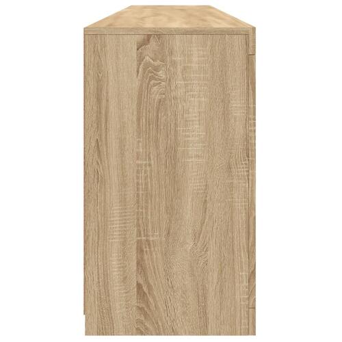 Skænk med LED-lys 202x37x67 cm sonoma-eg