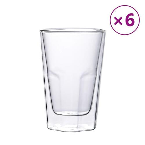 Dobbeltvægget glas 6 stk. 350 ml