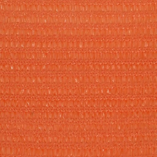 Solsejl 2,5 × 2,5 m - HDPE 160 g/m², orange firkantet