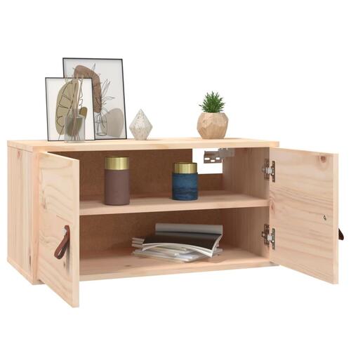Vægskab 60x30x30 cm massivt fyrretræ