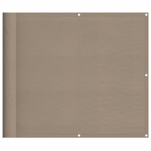 Altanafskærmning 90 × 700 cm - 100 % polyester, gråbrun