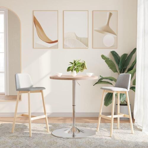 Barbord Ø60x90,5 cm massivt egetræ