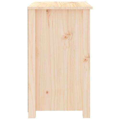 Sengebord 50x35x61,5 cm massivt fyrretræ