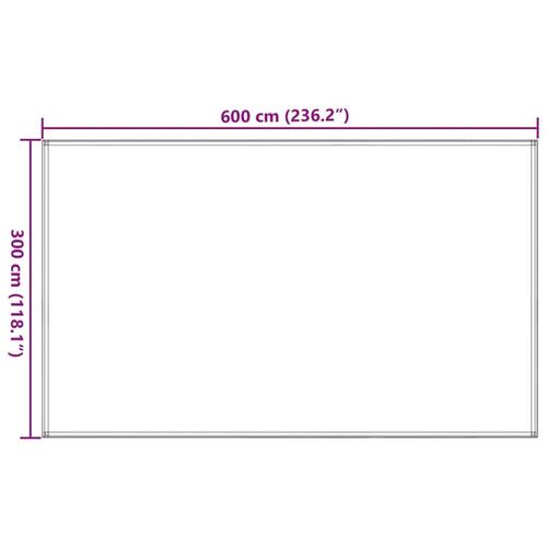 Telttæppe 300x600 cm HDPE sandfarvet
