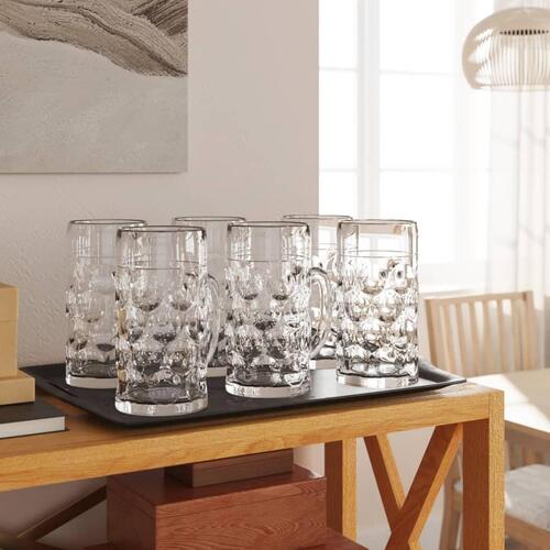 Ølglas 6 stk. med håndtag 500 ml