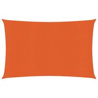Solsejl 160 g/m² 3,5x4,5 m HDPE orange