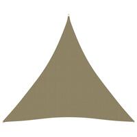 Solsejl 6x6x6 m trekantet oxfordstof beige