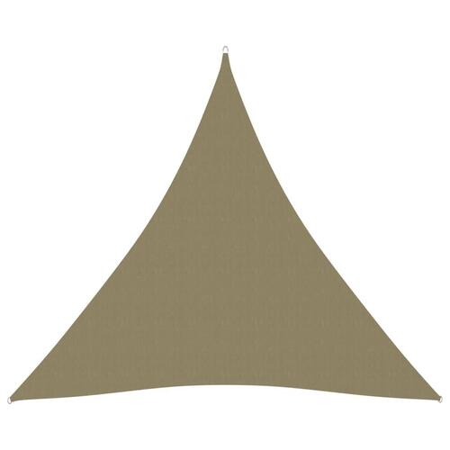 Solsejl 6x6x6 m trekantet oxfordstof beige
