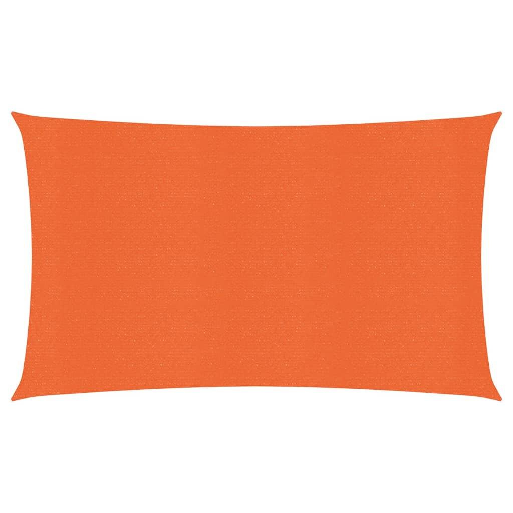 Solsejl 2X2,5 M 160 G/M² Hdpe Orange - 2.5 x 5 m