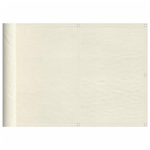 Altanafskærmning 75x800 cm 100 % polyester cremefarvet