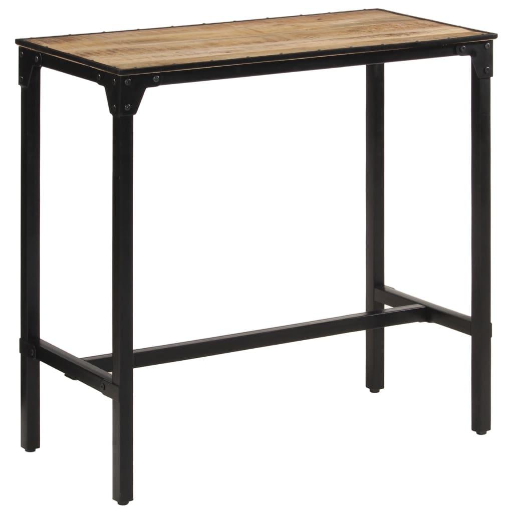 Barbord 110x55x107 cm massivt ru mangotræ