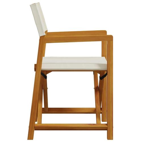 Havestole 6 stk. foldbar stof cremehvid