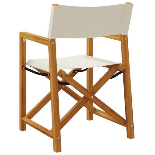 Havestole 6 stk. foldbar stof cremehvid