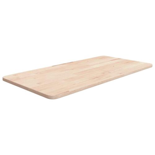 Bordplade til badeværelse 80x40x1,5 cm massivt træ ubehandlet
