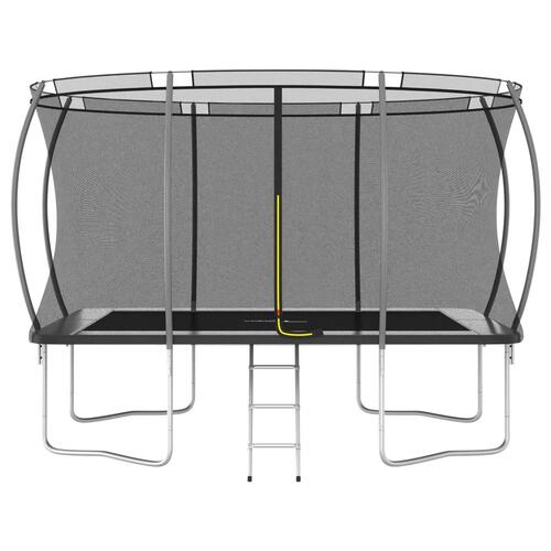 Trampolinsæt 335x244x90 cm 150 kg rektangulær