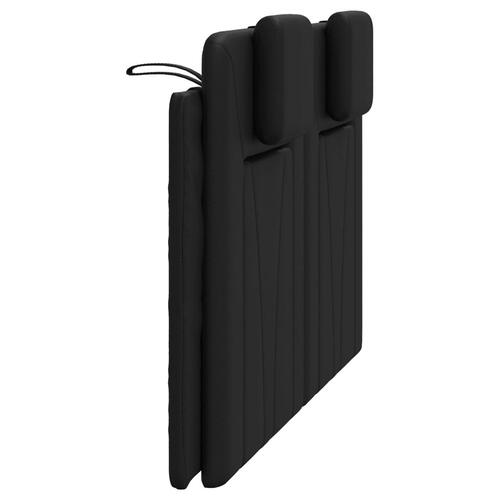 Gavlpude 140 cm kunstlæder sort