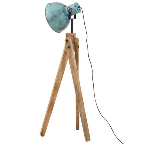 Gulvlampe 45x45x120 cm 25 W E27 rustik blå