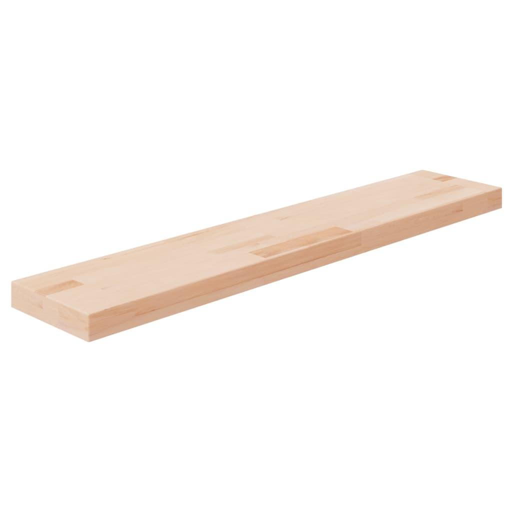 Hyldeplade 100x20x4 cm ubehandlet massivt egetræ