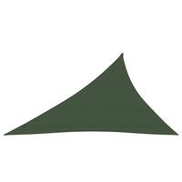 Solsejl 3x4x5 m 160 g/m² HDPE mørkegrøn