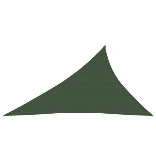 Solsejl 3x4x5 m 160 g/m² HDPE mørkegrøn
