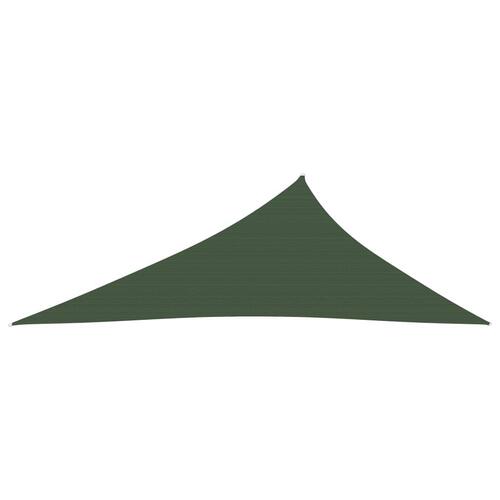 Solsejl 3x4x5 m 160 g/m² HDPE mørkegrøn