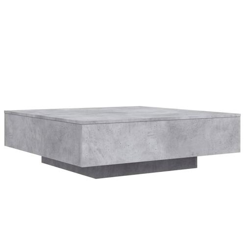 Sofabord 100x100x31 cm konstrueret træ betongrå