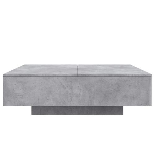 Sofabord 100x100x31 cm konstrueret træ betongrå
