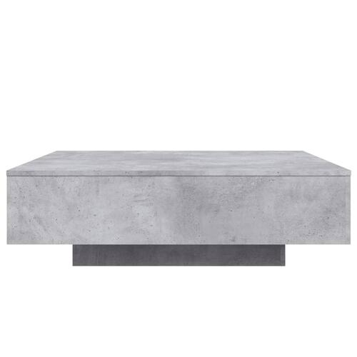Sofabord 100x100x31 cm konstrueret træ betongrå