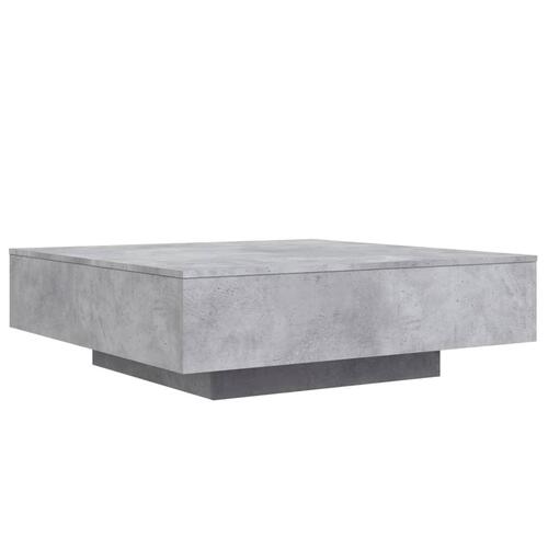Sofabord 100x100x31 cm konstrueret træ betongrå