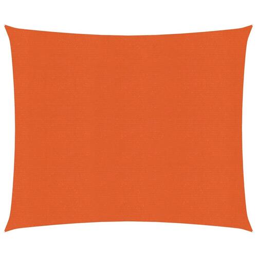 Solsejl 4x4 m 160 g/m² firkantet HDPE orange