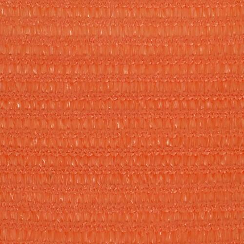 Solsejl 4x4 m 160 g/m² firkantet HDPE orange