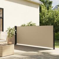 Sammenrullelig sidemarkise 120 x 600 cm beige
