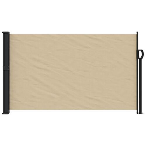 Sammenrullelig sidemarkise 120 x 600 cm beige