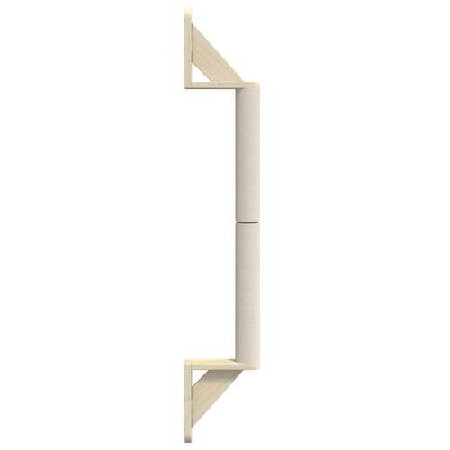Væghængt kradsetræ 109 cm sisal