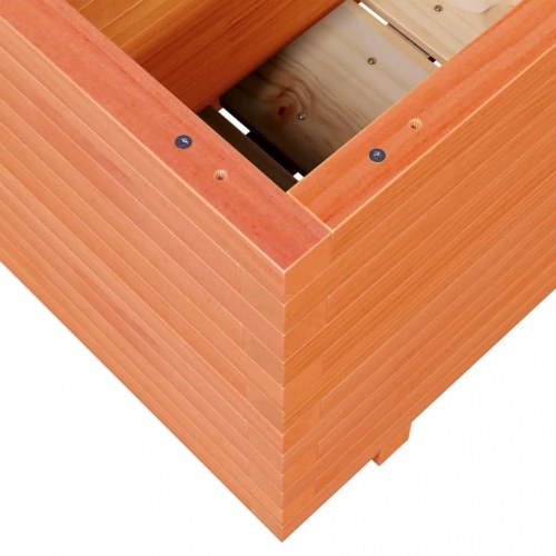 Plantekasse 110x40x49,5 cm massivt fyrretræ gyldenbrun