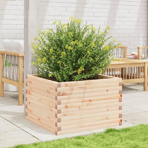 Plantekasse 70x70x45,5 cm massivt fyrretræ