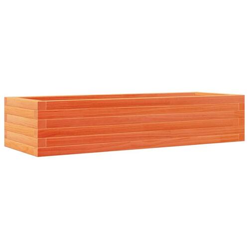 Plantekasse 110x40x23 cm massivt fyrretræ gyldenbrun