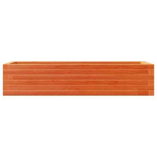 Plantekasse 110x40x23 cm massivt fyrretræ gyldenbrun