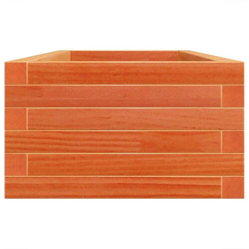 Plantekasse 110x40x23 cm massivt fyrretræ gyldenbrun