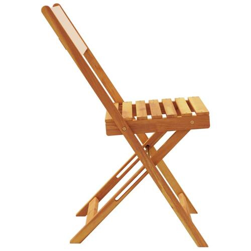Foldbare havestole 4 stk. stof og massivt træ beige