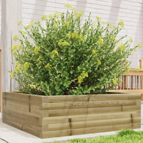 Plantekasse 70x70x23 cm imprægneret fyrretræ