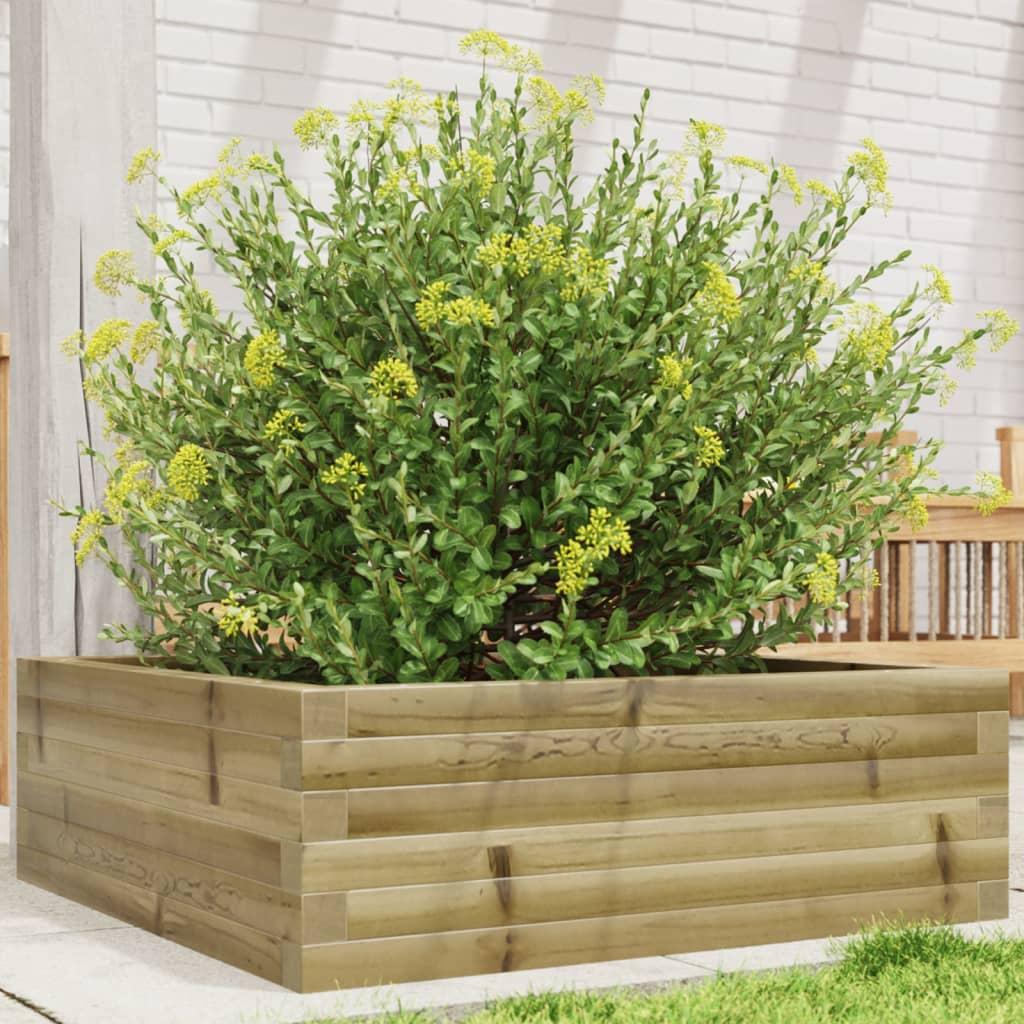 Plantekasse 70x70x23 cm imprægneret fyrretræ