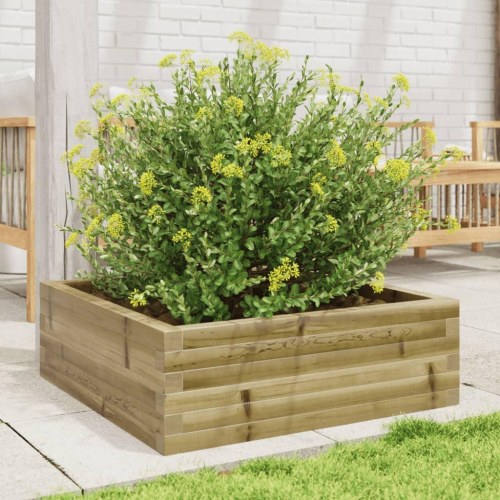 Plantekasse 70x70x23 cm imprægneret fyrretræ